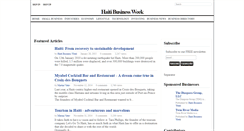 Desktop Screenshot of haitibusinessweek.com