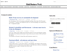 Tablet Screenshot of haitibusinessweek.com